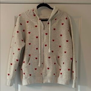 NWOT Hearts Hoodie w front pockets XL